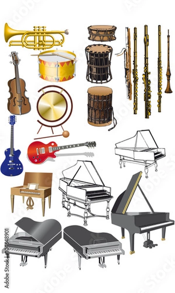 Obraz instruments de musique