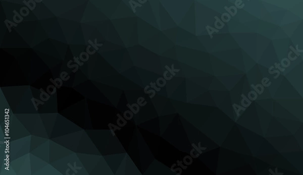 Obraz Black Grey Gradient abstract polygon background