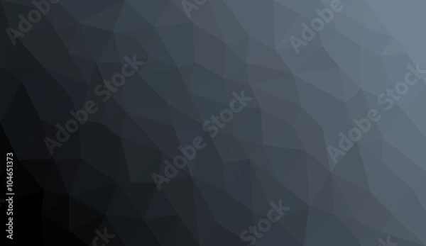 Obraz Black Grey Gradient abstract polygon background