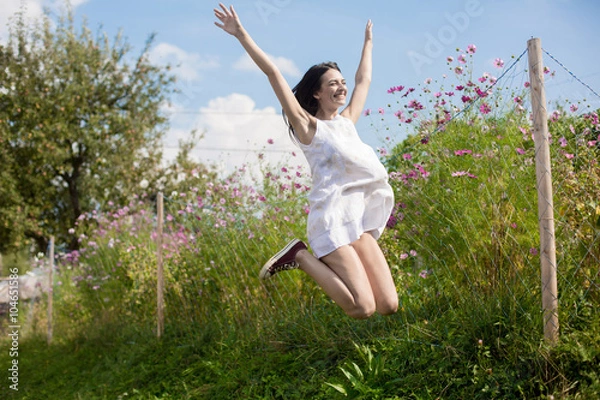 Obraz Happy woman smiling