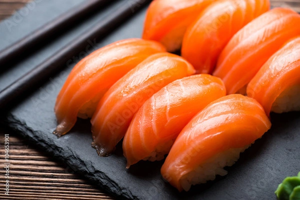 Obraz Sushi with salmon
