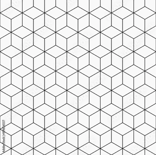 Obraz Seamless geometric pattern background vector