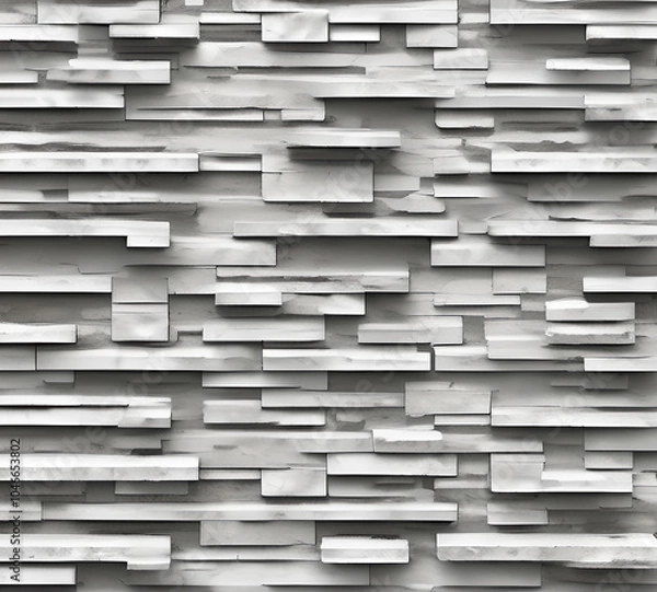Fototapeta Stone and brick texture, old medieval texture. Light gray and white. Stone wall in daylight.old medieval . Background for banner, backdrop or.High quality 8k. generative ai	