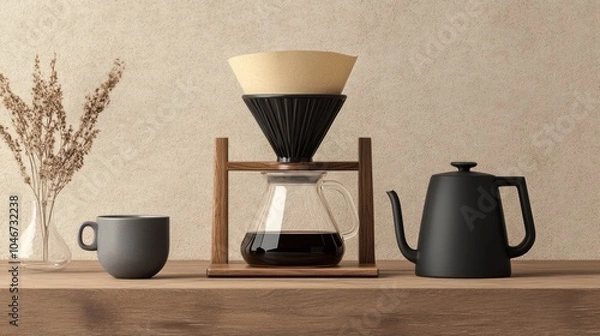 Fototapeta The Coffee Brewing Setup