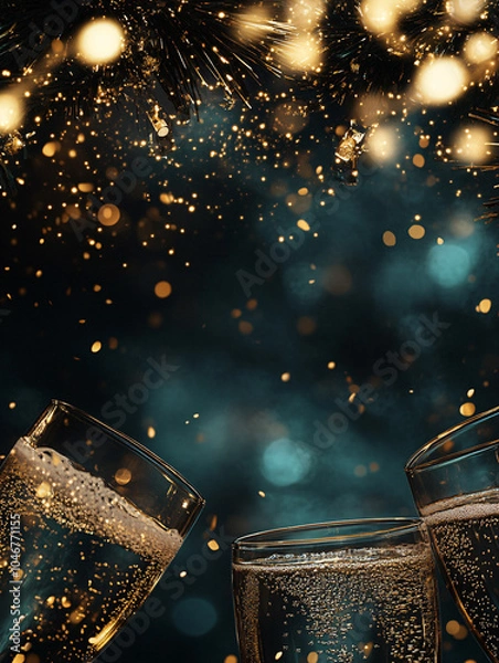 Obraz Festive New Year's background