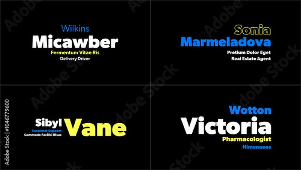 Obraz Vibrant Corporate Lower Thirds