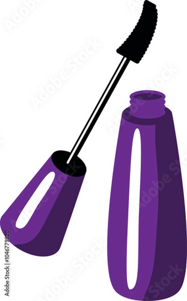 Obraz Vector Mascara Make Up Element. Flat Beauty Icon.