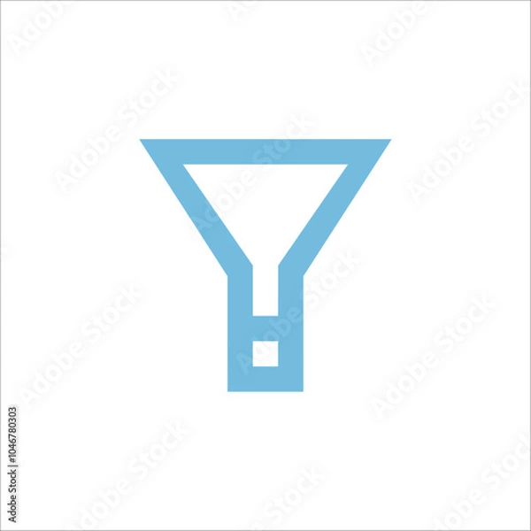 Obraz Filter icon button vector logo art illustration.eps