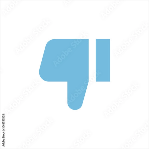 Fototapeta Dislike icon button vector logo art illustration.eps