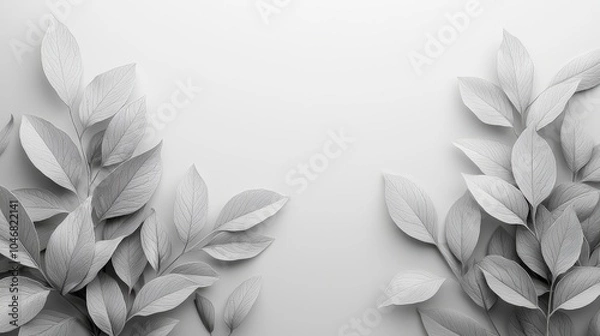 Fototapeta A smooth white background with an elegant finish, providing a sophisticated canvas for text overlays and enhancing visual communication in marketing.