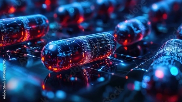 Fototapeta Explore blockchains impact on personalized medicine using multiagent systems 