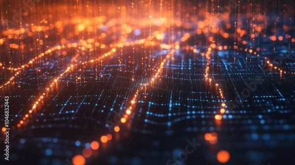 Fototapeta Blockchain technology specialists collaborating on decentralized solutions for financial transactions