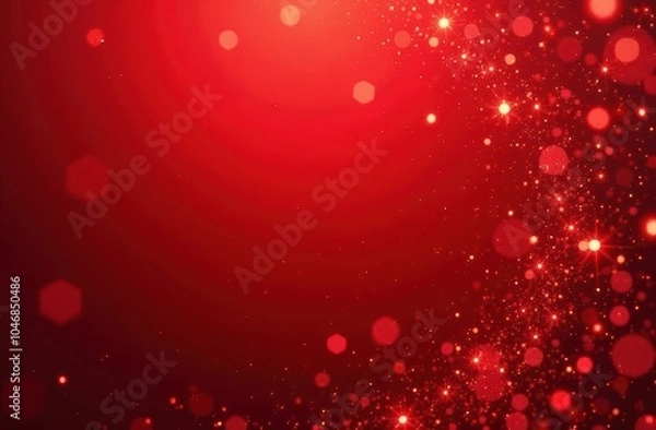 Fototapeta red bokeh abstract background defocused lights