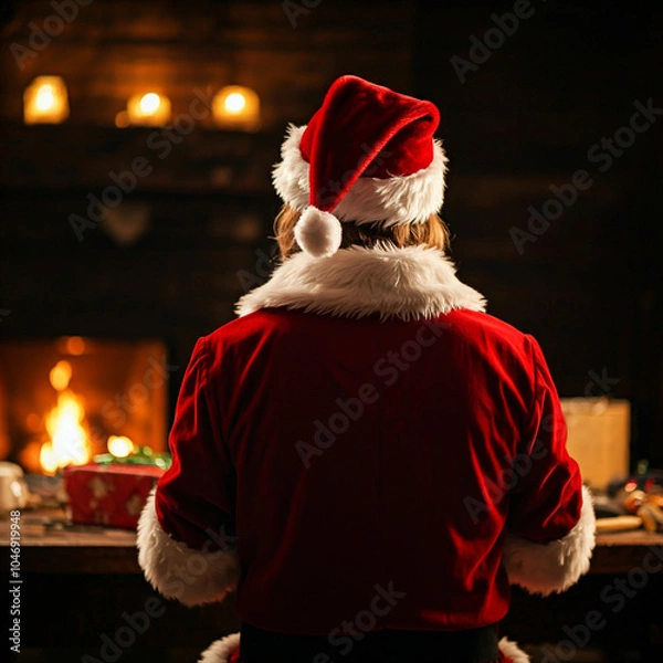 Obraz Worker in Santa's workshop 