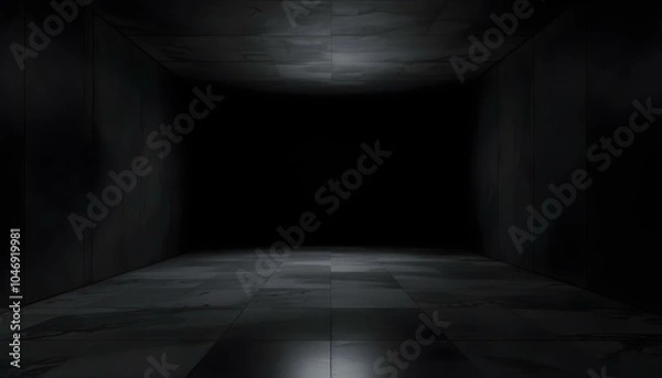 Fototapeta 暗い空間　黒い部屋　絶望　希望　概念