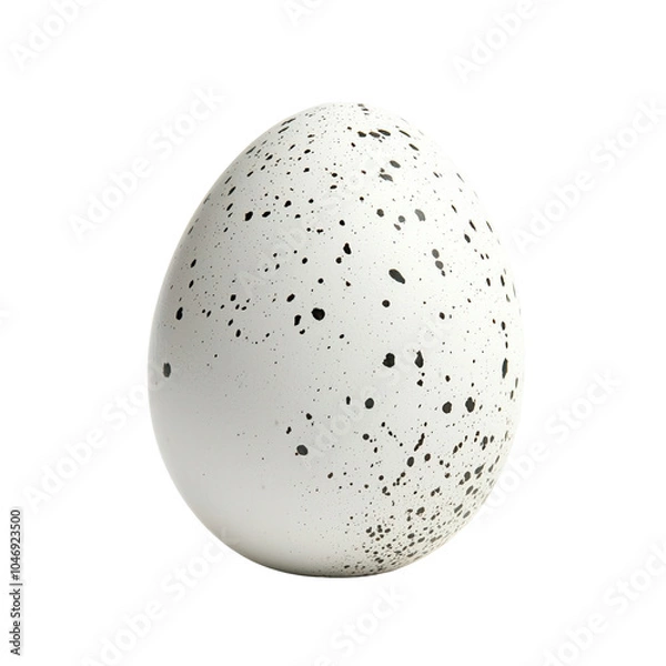 Obraz Speckled egg on transparent background.