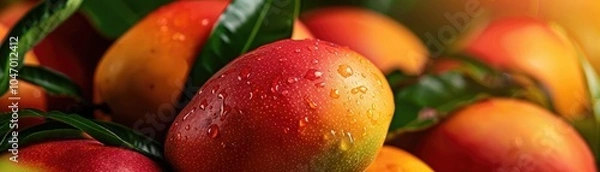 Fototapeta Close-up RAW Style of Miyazaki mango, world's most expensive fruit