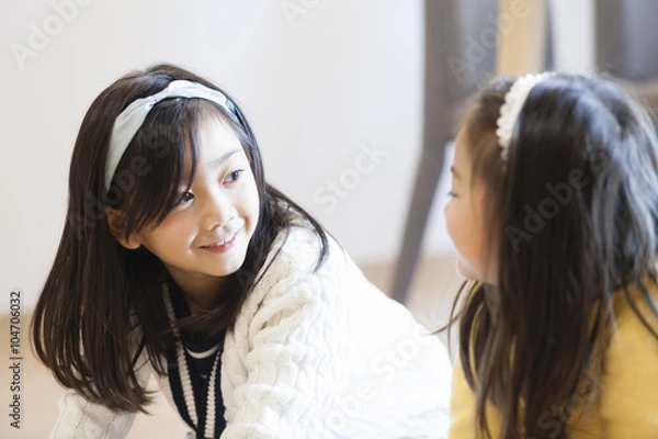 Fototapeta お手伝いをする子供達