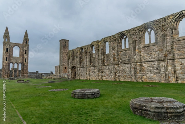 Obraz view of St. Andrews Monastery, Fife Scotland 