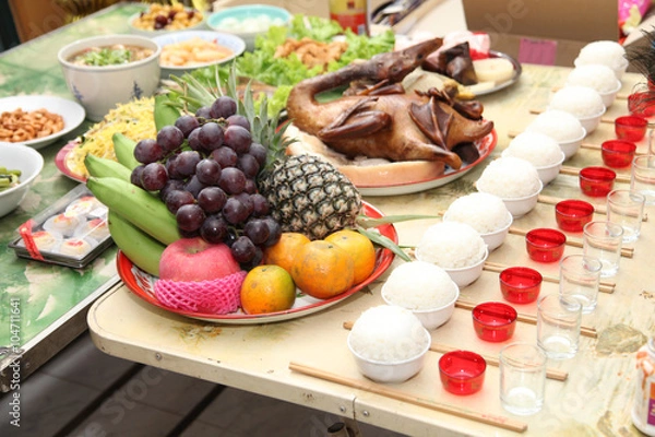 Obraz ancestor food offering