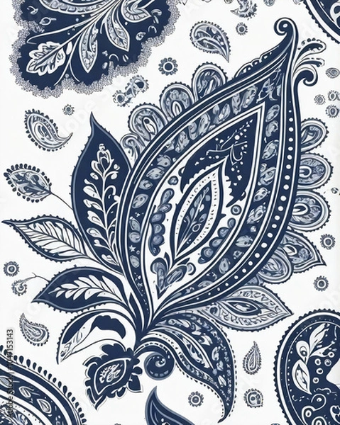 Obraz paisley floral wallpaper