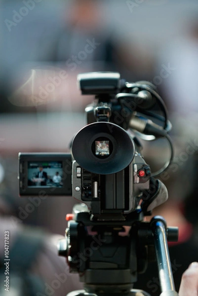 Fototapeta Camera recording publicity event