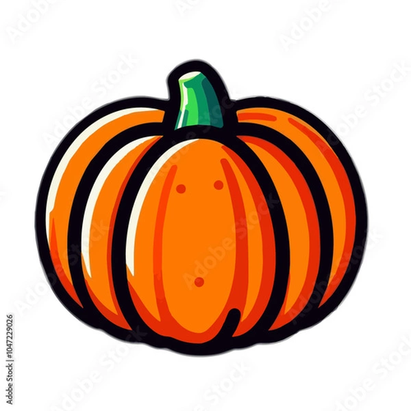 Obraz pumpkin on a white background