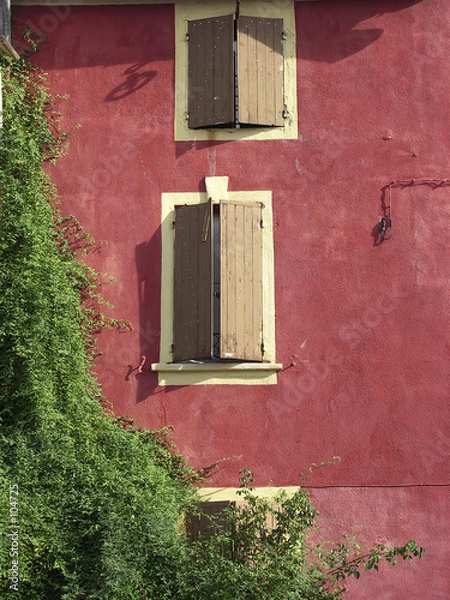 Obraz façade rouge 2