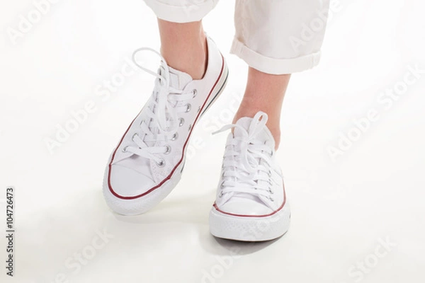 Obraz Example of standard lacing.
