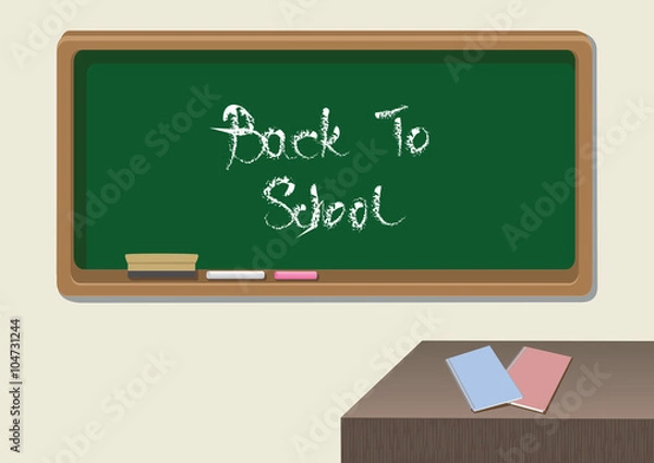 Obraz Back to School Classroom Vector Illustration
