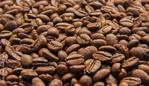 Obraz Roasted coffee beans background