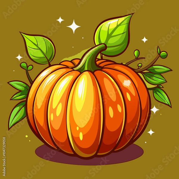Obraz illustration of a pumpkin