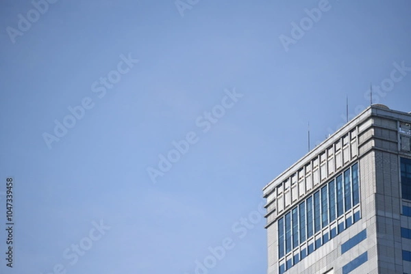 Obraz building in the city with blue sky weather