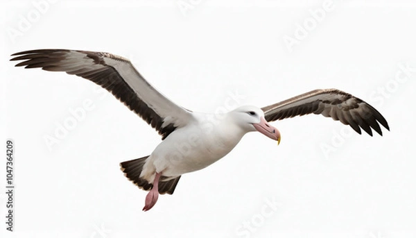 Fototapeta Albatross on white background isolated
