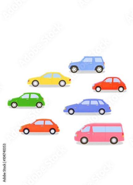 Fototapeta Cars of plasticine