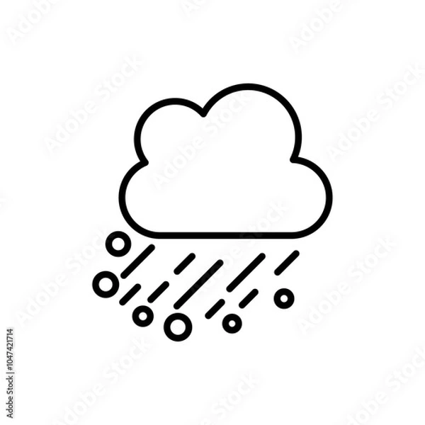 Fototapeta Hail icon logo set vector