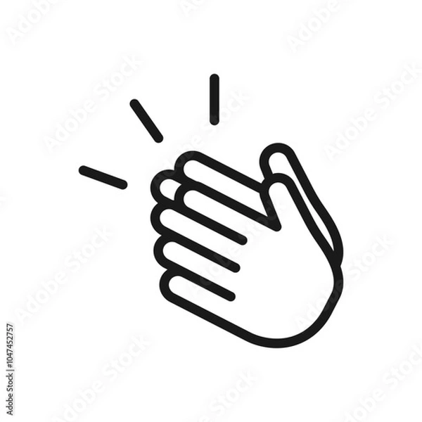 Fototapeta Hands clapping icon Vector
