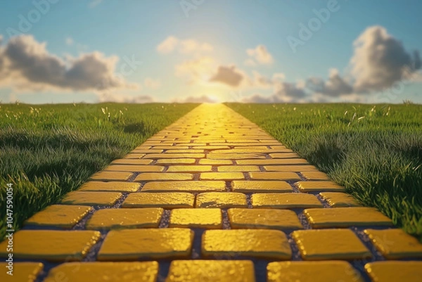 Obraz Yellow brick road.