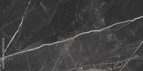 Fototapeta Dark High Gloss Marble Texture Background With Natural Italian Slab Marble Texture using For Interior Floor And Wall Design And Ceramic Granite Tiles Surface.