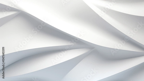 Fototapeta Abstract geometric white background