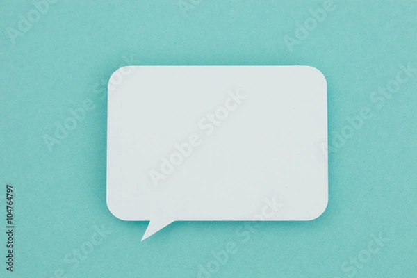 Obraz Blank paper speech bubble