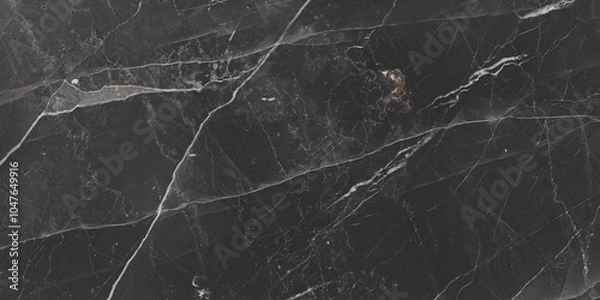 Fototapeta Dark High Gloss Marble Texture Background With Natural Italian Slab Marble Texture using For Interior Floor And Wall Design And Ceramic Granite Tiles Surface.