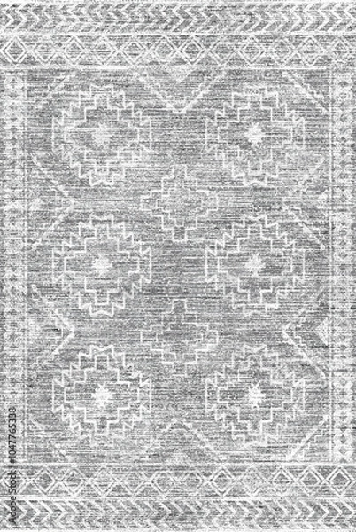 Fototapeta modern geometric ethnic rug pattern design