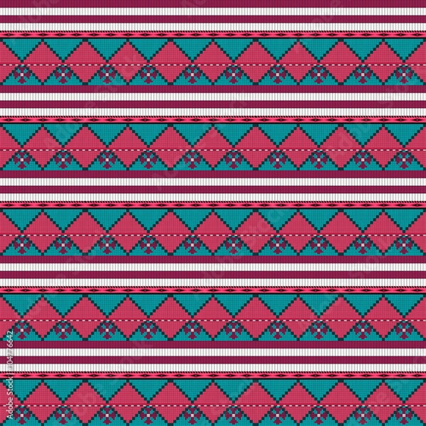 Fototapeta Aztec seamless pattern background