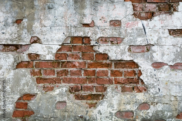 Obraz Stara cegła - ściana, mur