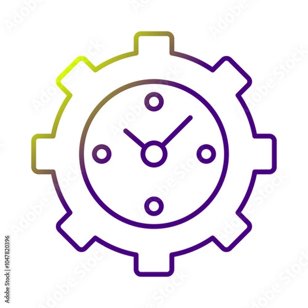 Fototapeta time management icon