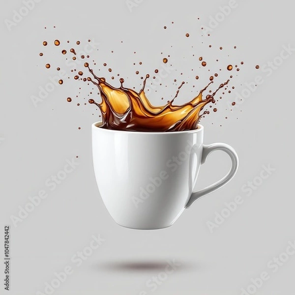 Obraz coffee cup with splash