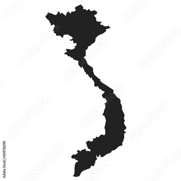 Obraz  vector map of Vietnam