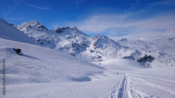 Fototapeta Skitour in den Alpen