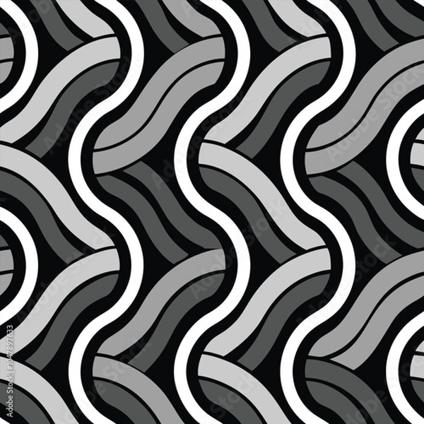 Obraz Seamless Pattern Background, Vibrant Abstract Seamless Pattern Illustration for Background